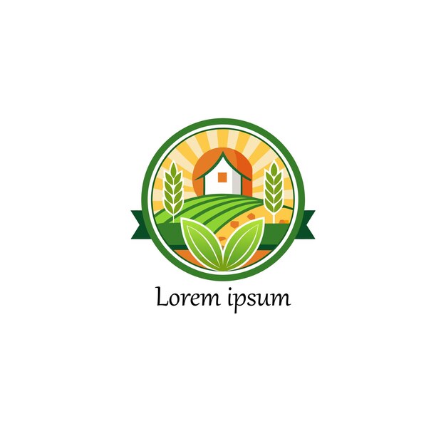 logotipo de la agricultura para la marca