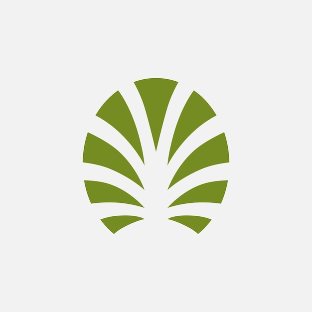 El logotipo de la agricultura de la palma