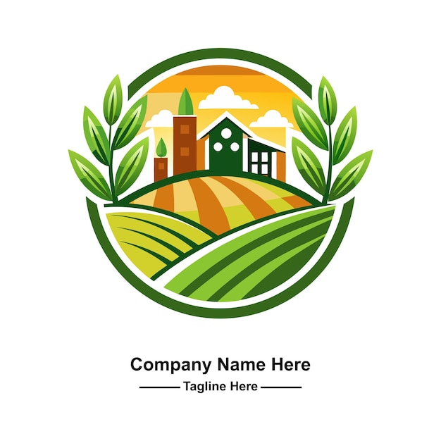 un logotipo de agricultura profesional aquí