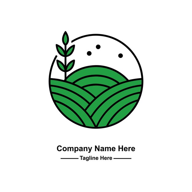 un logotipo de agricultura profesional aquí