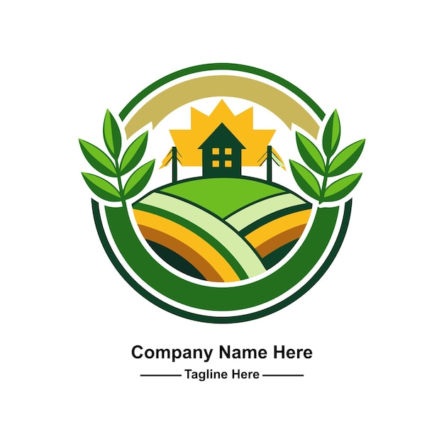 un logotipo de agricultura profesional aquí