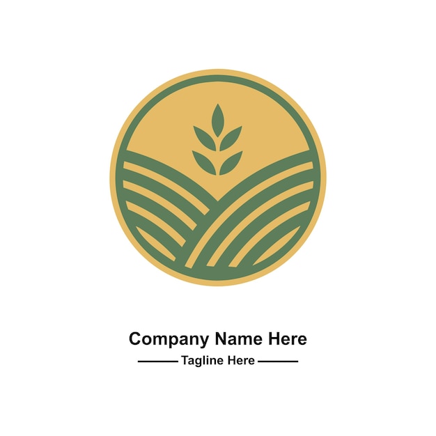 un logotipo de agricultura profesional aquí
