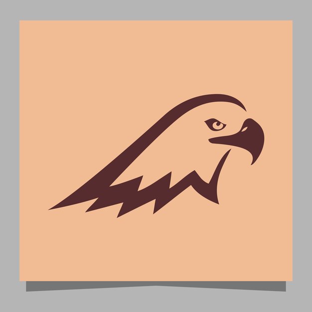 logotipo de águila dibujado a mano en papel