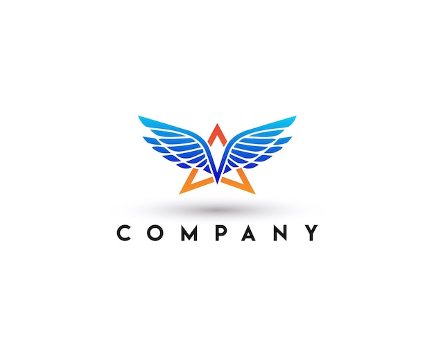 Logotipo de águila estrella