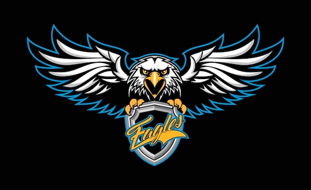 un logotipo para un águila con un logotipo de un águila en él