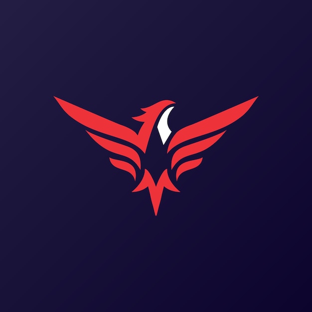 Vector logotipo del águila roja