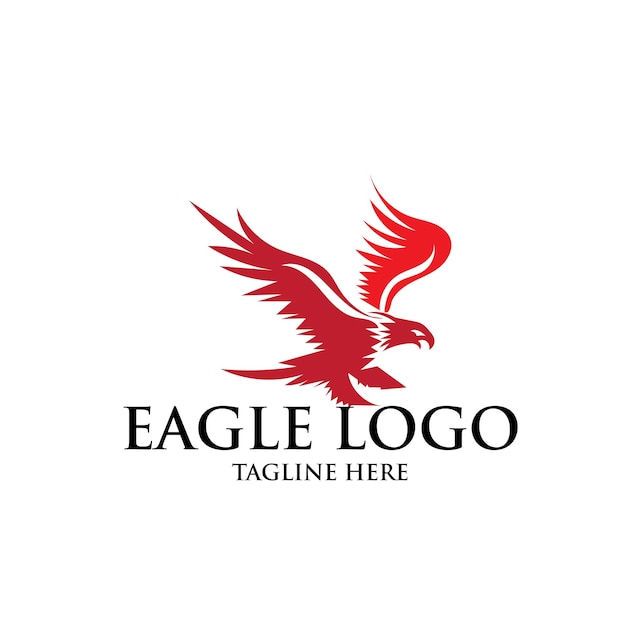 El logotipo del águila tiene un diseño simple y elegante.