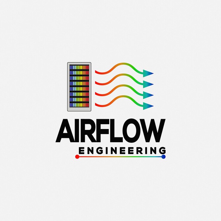 El logotipo del aire acondicionado de onda de aire