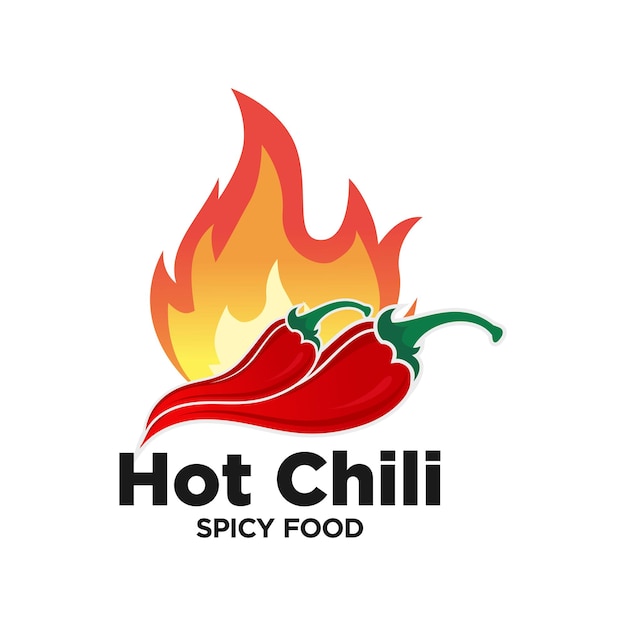 Vector logotipo de ají picante