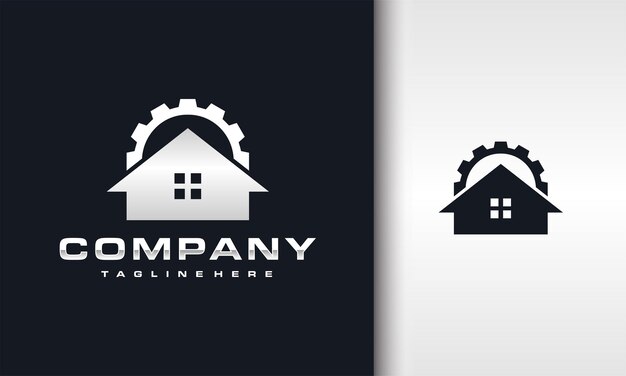 El logotipo de los ajustes de la marcha del hogar