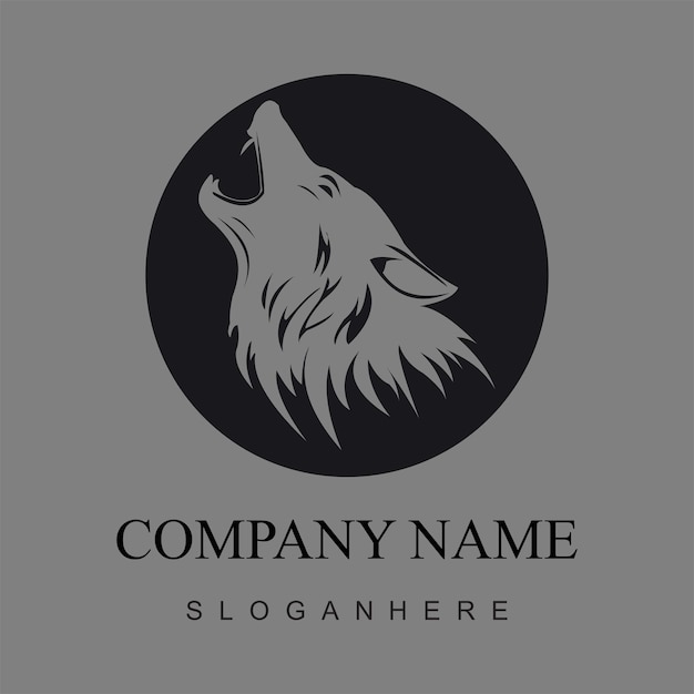 Logotipo del ala vectorial en letra