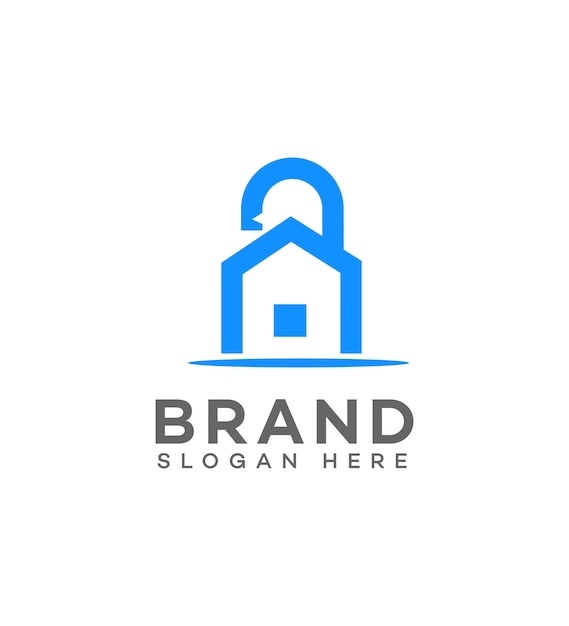 el logotipo de la alarma contra robos, el signo de identidad, el símbolo de la plantilla