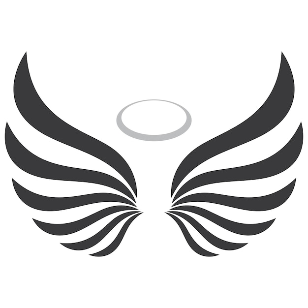 Logotipo de alas de ángel simple