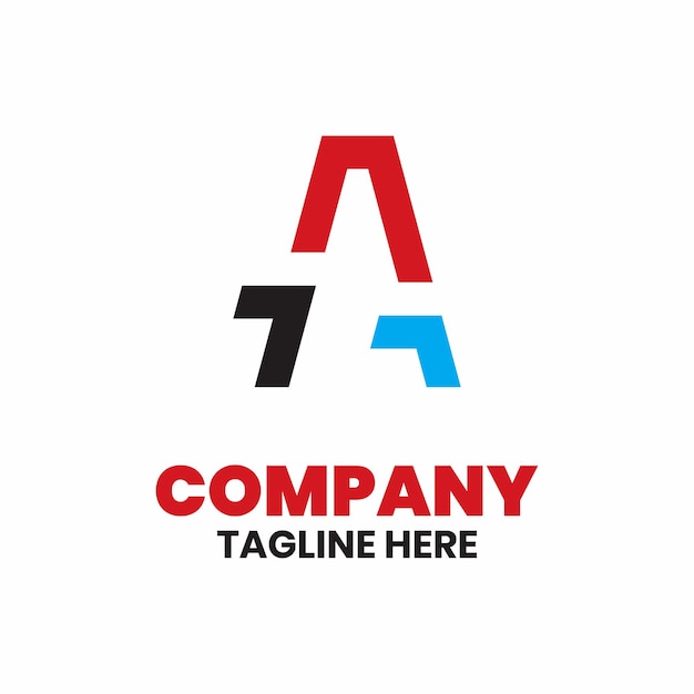 El logotipo del alfabeto abstracto