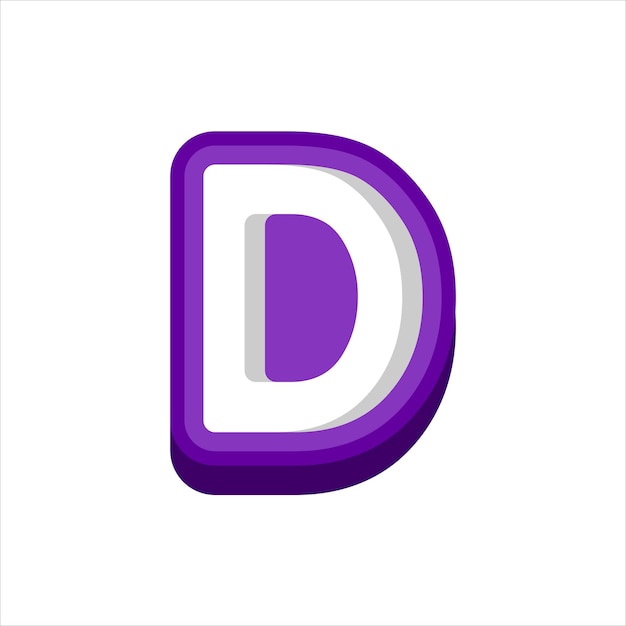 Vector logotipo del alfabeto d