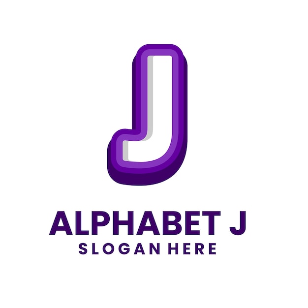 logotipo del alfabeto j