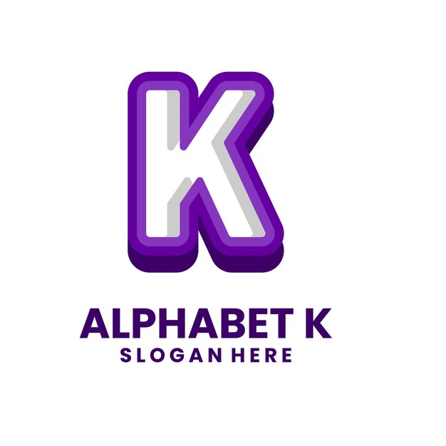 Vector logotipo del alfabeto k