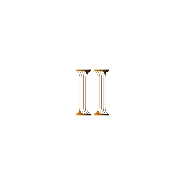 El logotipo del alfabeto de lujo