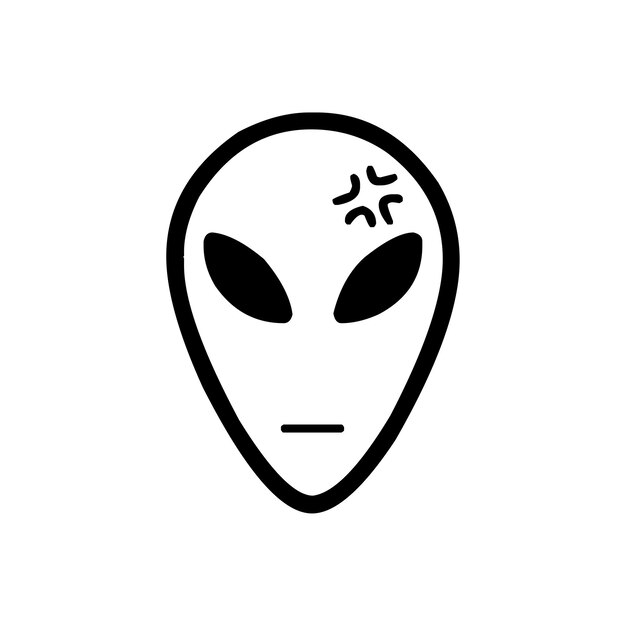 Vector el logotipo de los alienígenas.