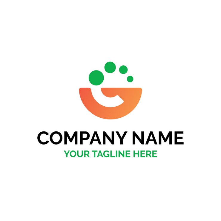 Vector el logotipo de los alimentos ecológicos y saludables para el cuidado de las manos