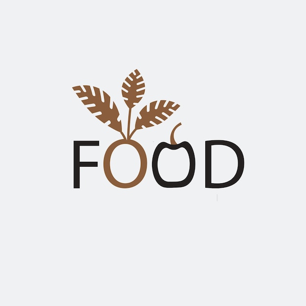 un logotipo para los alimentos que dice alimentos en él