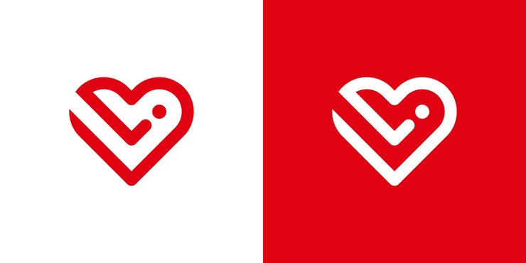 El logotipo del amor L y I dentro del logotipo del Amor