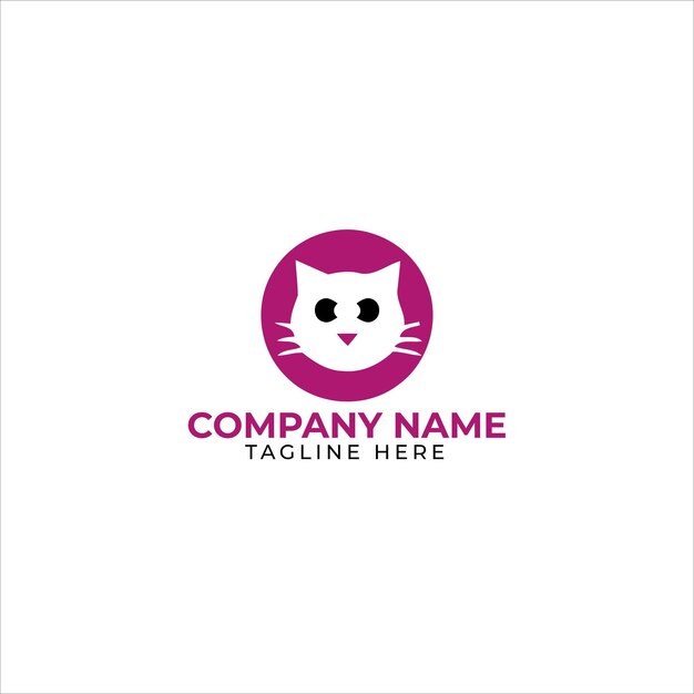 Vector logotipo de amor de mascotas y perros con diseño conceptual de línea de arte ilustración tienda de mascotas clínica de mascota cuidado de mascotes