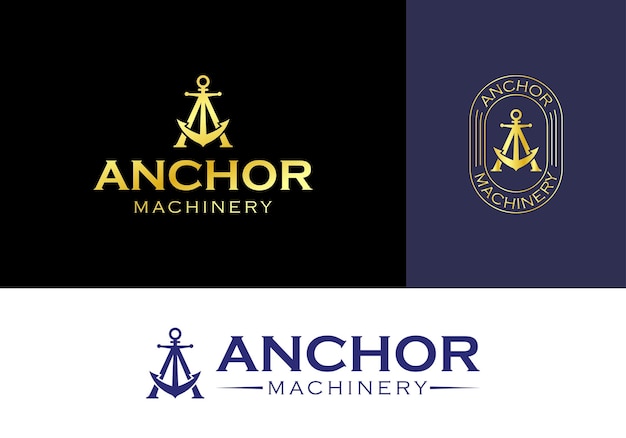 Vector el logotipo de anchor machinery