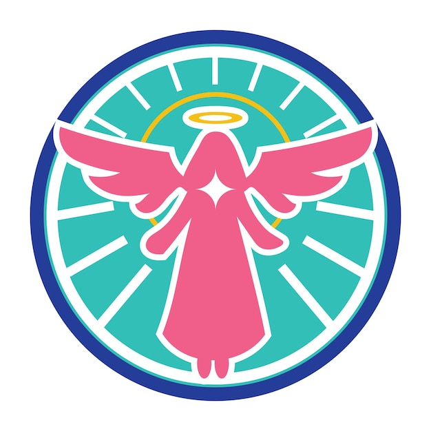 Vector el logotipo del ángel santo