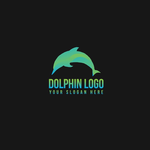 El logotipo del animal delfín