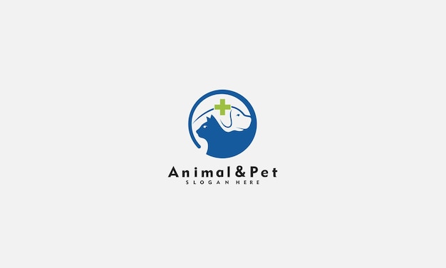 logotipo de animal y mascota plantilla de vector