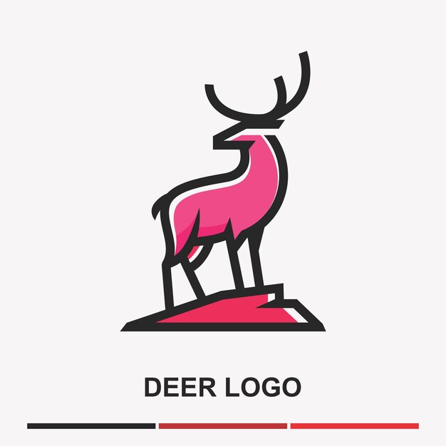 logotipo de animal monoline
