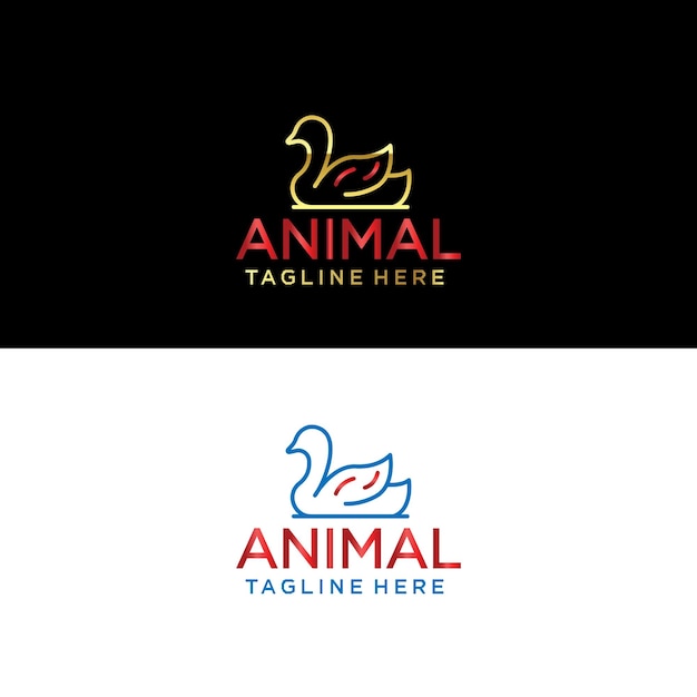 Vector logotipo de animal con el título 'logotipo de animal'