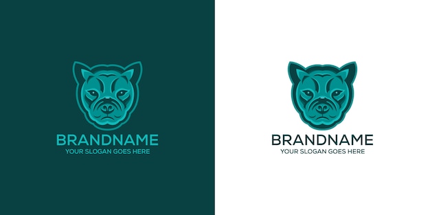 Logotipo de animales Bulldog Francés