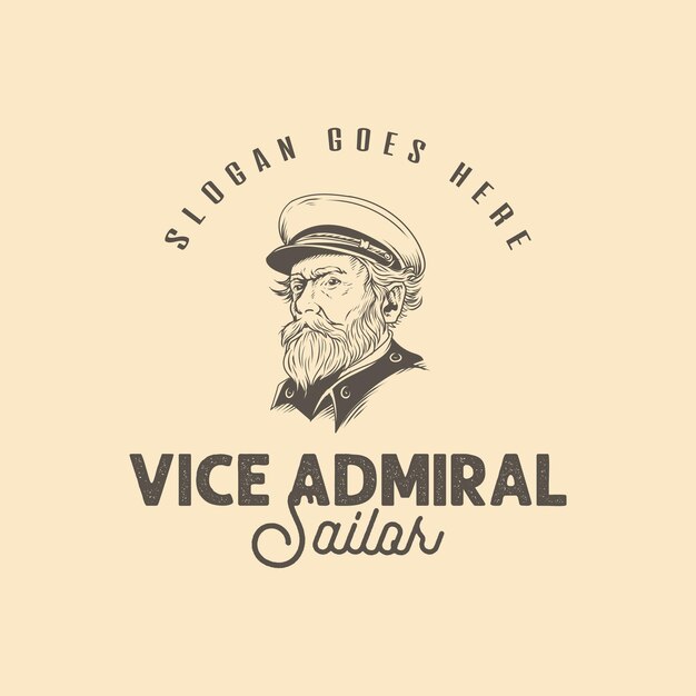 El logotipo antiguo del vicealmirante marinero
