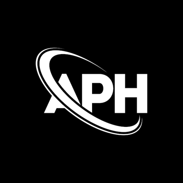 Logotipo APH letra APH letra diseño del logotipo Iniciales APH logotipo vinculado con círculo y mayúscula monograma logotipo APH tipografía para negocios de tecnología y marca inmobiliaria