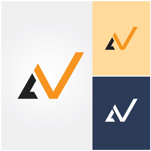 Un logotipo para una aplicación llamada anv.