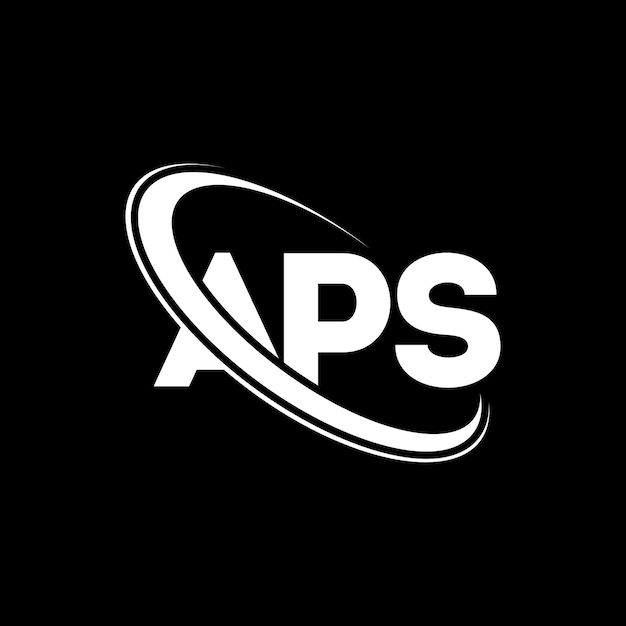 Logotipo APS APS letra APS letra diseño de logotipo Iniciales APS logotipo vinculado con círculo y mayúscula monograma logotipo APS tipografía para negocios de tecnología y marca inmobiliaria