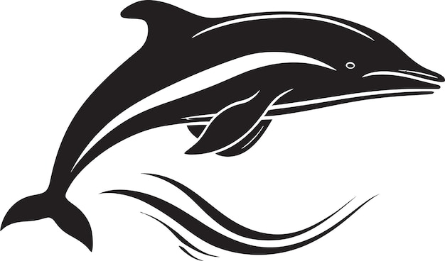 El logotipo de Aquatic Majesty Vector con un icono de diseño de ballena monarca marina