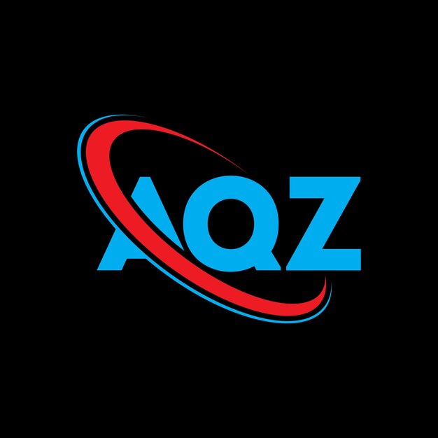 El logotipo AQZ, la letra AQZ, el diseño del logotipo, las iniciales AQZ, vinculado con círculo y mayúsculas, el logotipo del monograma, la tipografía AQZ para el negocio tecnológico y la marca inmobiliaria.