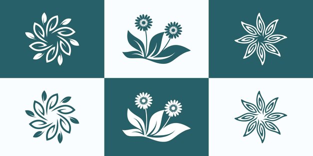 logotipo de árbol abstracto conjunto de plantillas de diseño colección de logotipos de inspiraciones de árboles