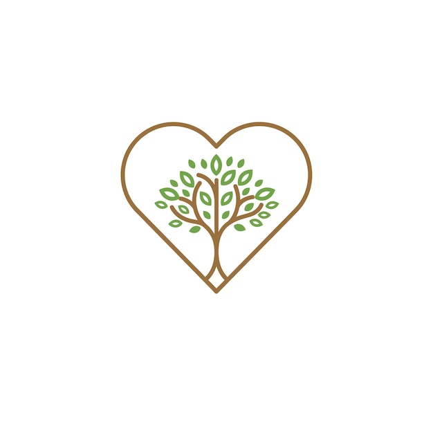 El logotipo del árbol del corazón