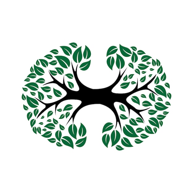 Logotipo de árbol de cuidado infantil Equilibrio de diseño educativo y diseño de vida Ilustración vectorial