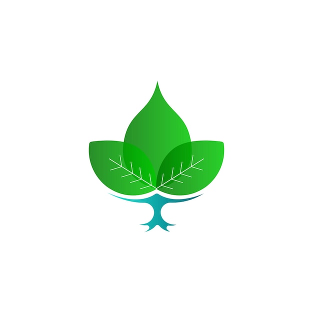 Logotipo de árbol y diseño social.