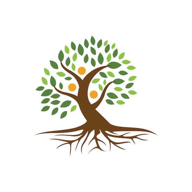 Logotipo del árbol ecológico