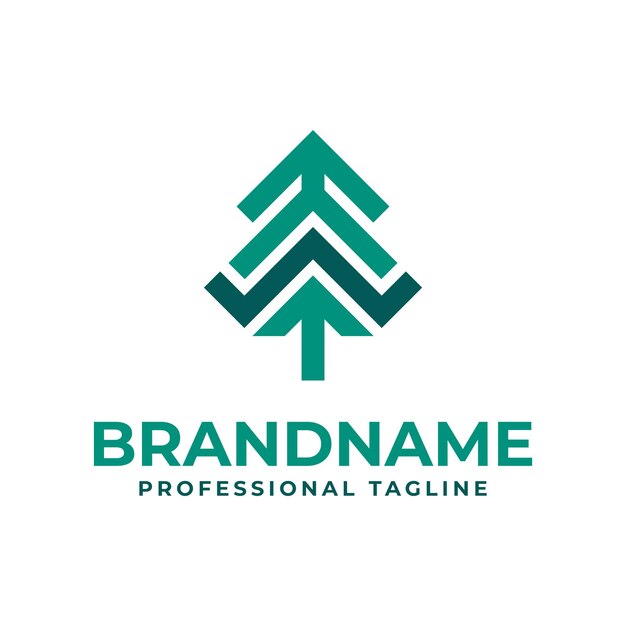 Logotipo del árbol de la letra W para cualquier marca ambiental con la inicial W