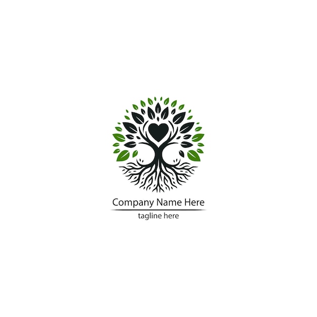 logotipo del árbol para la marca