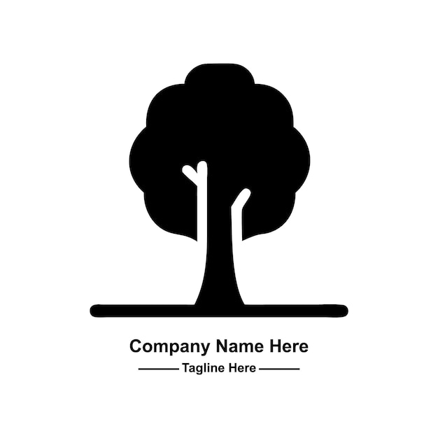 logotipo de árbol natural profesional