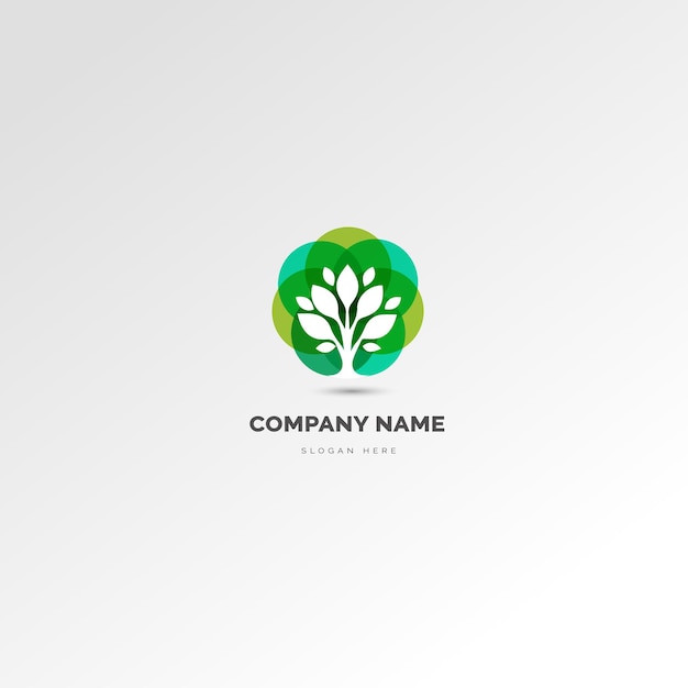 Logotipo de árbol natural