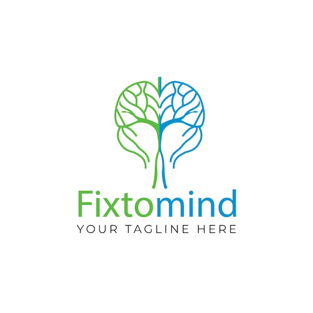 un logotipo para un árbol que dice explicativo su mente aquí